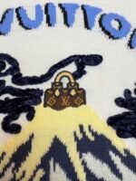 Louis Vuitton Nigo collaboration volcano embroidered knitted short-sleeved T-shirt - Image 6