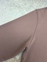 MiuMiu cocoa brown logo zip-up sweatshirt jacket - Image 13