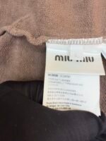 MiuMiu cocoa brown logo zip-up sweatshirt jacket - Image 8