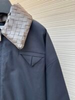 BOTTEGA VENETA woven leather collar jacket - Image 5