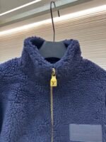 Louis Vuitton Teddy sheep and wool blend suede belted jacket - Image 3