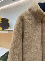 Louis Vuitton Teddy sheep and wool blend suede belted jacket - Image 4