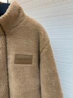 Louis Vuitton Teddy sheep and wool blend suede belted jacket - Image 16
