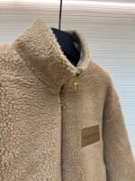Louis Vuitton Teddy sheep and wool blend suede belted jacket - Image 13
