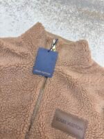 Louis Vuitton Teddy sheep and wool blend suede belted jacket - Image 11