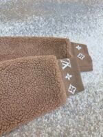 Louis Vuitton Teddy sheep and wool blend suede belted jacket - Image 7