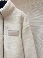 Louis Vuitton Teddy sheep and wool blend suede belted jacket - Image 5