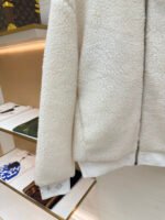 Louis Vuitton Teddy sheep and wool blend suede belted jacket - Image 6