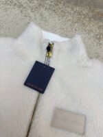 Louis Vuitton Teddy sheep and wool blend suede belted jacket - Image 3