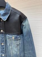 Prada leather denim jacket - Image 5