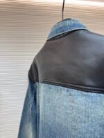 Prada leather denim jacket - Image 13