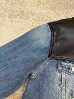 Prada leather denim jacket - Image 10