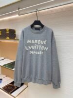 Louis Vuitton embroidered crochet lettering sweatshirt