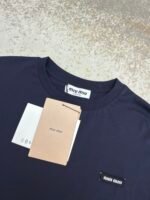 MiuMiu brown striped fake two-piece long-sleeved - Image 14