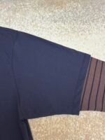 MiuMiu brown striped fake two-piece long-sleeved - Image 11