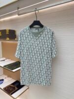 Dior two-tone towel jacquard T-shirt