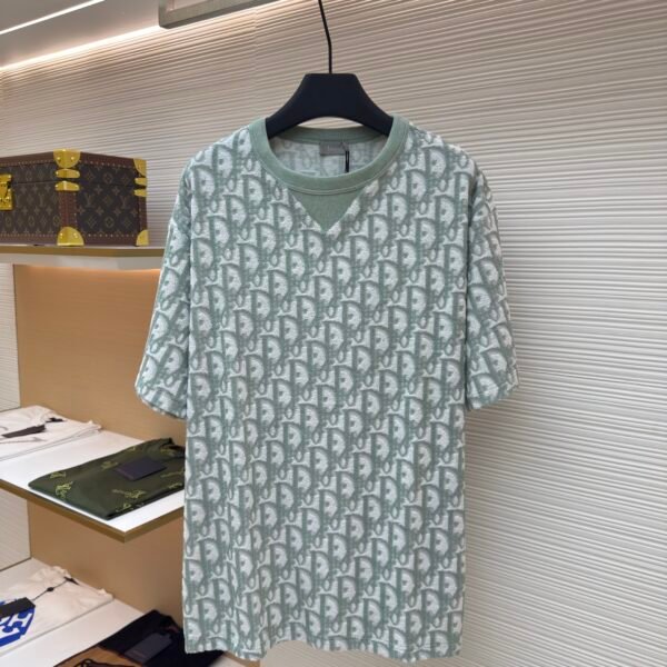 Dior two-tone towel jacquard T-shirt