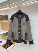 Louis Vuitton jacquard 3D aviator check sweater