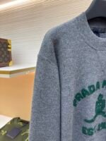 Prada music logo embroidered knitted sweater - Image 4