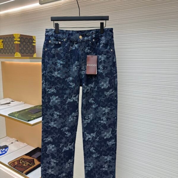 Gucci all-over jacquard jeans