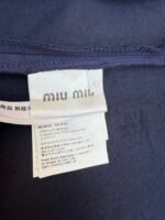 MiuMiu small leather logo embroidered zipper jacket - Image 18