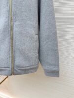 MiuMiu small leather logo embroidered zipper jacket - Image 15