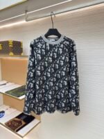 Dior Oblique jacquard sweater coat