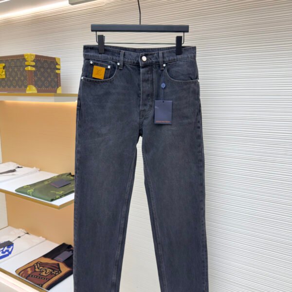 Louis Vuitton patch lettering jeans