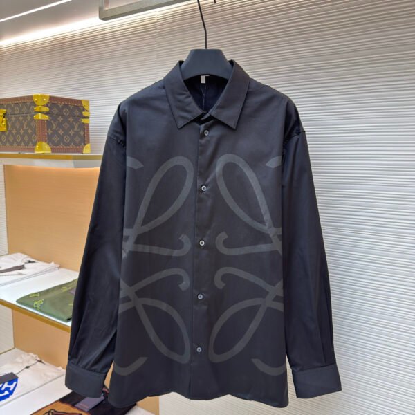 Loewe floral logo lapel shirt