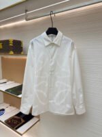 Loewe floral logo lapel shirt