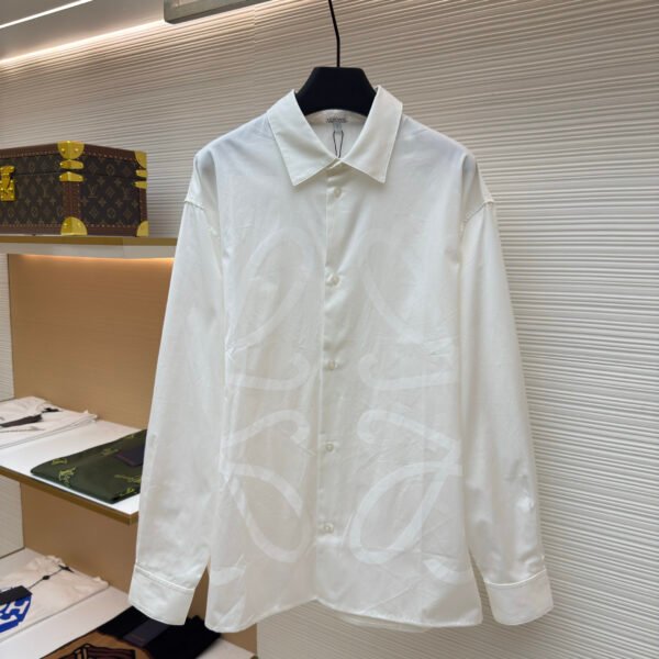 Loewe floral logo lapel shirt