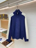 Gucci embroidered patchwork wool zipper jacket