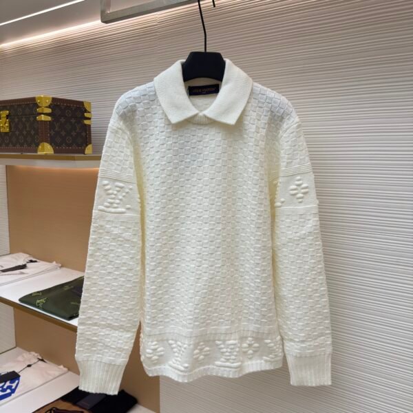 Louis Vuitton checkerboard embossed sweater