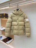 Burberry hooded down jacket with detachable sleeves
