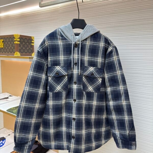 Celine check cashmere coat