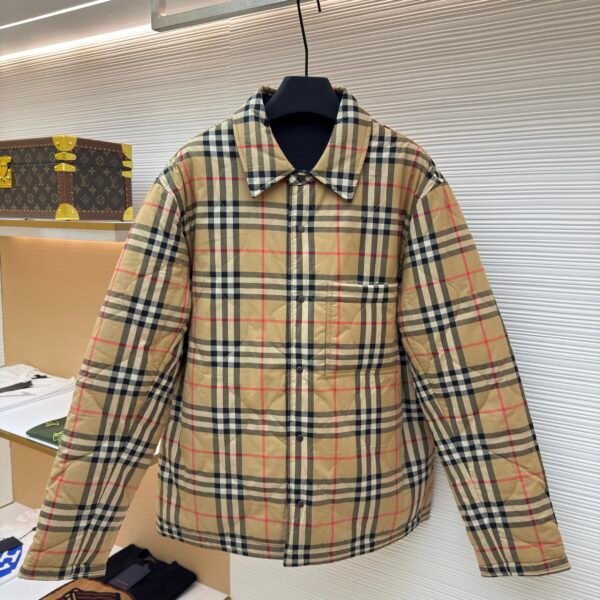 Burberry Reversible Plaid Temperature Control Jacket