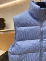 Dior oblique pattern monogram stand collar vest - Image 4