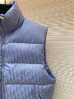 Dior oblique pattern monogram stand collar vest - Image 5