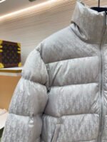 Dior oblique pattern monogram stand collar down jacket - Image 4