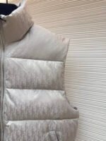 Dior oblique pattern monogram stand collar vest - Image 5