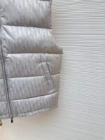 Dior oblique pattern monogram stand collar vest - Image 3