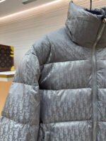 Dior oblique pattern monogram stand collar down jacket - Image 4