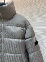 Dior oblique pattern monogram stand collar down jacket - Image 6