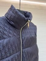 Dior oblique pattern monogram stand collar vest - Image 8