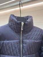 Dior oblique pattern monogram stand collar down jacket - Image 9