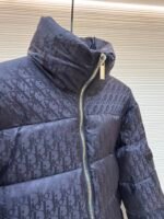 Dior oblique pattern monogram stand collar down jacket - Image 4
