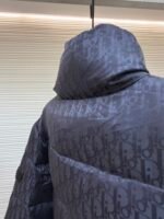 Dior oblique pattern monogram stand collar down jacket - Image 3