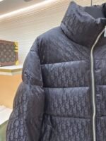 Dior oblique pattern monogram stand collar down jacket - Image 4