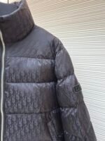 Dior oblique pattern monogram stand collar down jacket - Image 5