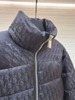 Dior oblique pattern monogram stand collar down jacket - Image 8